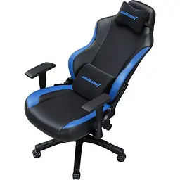 Крісло ігрове Anda Seat Luna Color Size L Black/Blue PVC - мініатюра 3