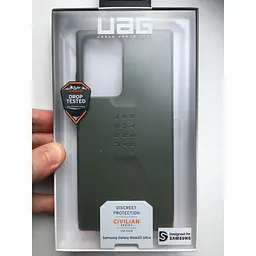 Оригінальний протиударний чохол UAG Civilian для Samsung Galaxy Note 20 Ultra (6.9") Olive Drab 21220D117272  - мініатюра 2