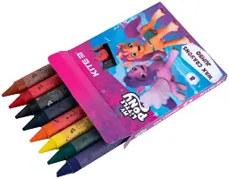 Мел восковий, 8 кольорів Jumbo My Little Pony LP24-076 Kite - мініатюра 2