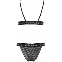 Комплект білизни Passion Exclusive Glamiss SET Black XXL/XXXL - мініатюра 4