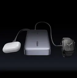 Потужний Повербанк для Ноутбука Ugreen 20000 65W з вбудованим Type C PD 3.0 QC 67W та швидкою зарядкою 20 вольт - мініатюра 6