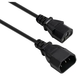Кабель живлення C13 to C14 1.8m 0.75mm2 copper Vinga (VYPCC13141875CU)