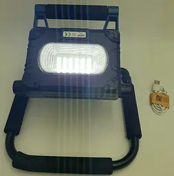 LED Прожектор 30W трансформер акумуляторний світлодіодний із сонячною батареєю та функцією Power Bank ліхтар Panther PT-874 - мініатюра 8