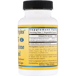 L-Глутатіон Healthy Origins Setria 500 мг 60 капсул - мініатюра 2