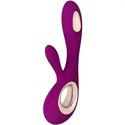 Вібратор-кролик Lelo Soraya Wave Deep Rose манливі рухи стовбура