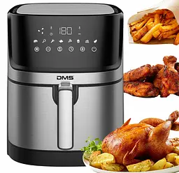 Багатофункціональна піч DMS HF-6E XXL з духовкою 1800 Вт системою Air Fryer функція гаряче повітря - мініатюра 2