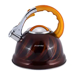 Чайник із свистком Kamille KM-0690N 3 л золотий - мініатюра 2