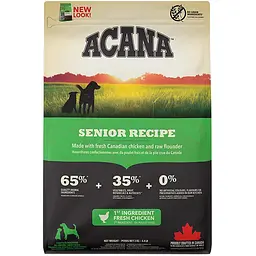 Сухий корм для дорослих собак усіх порід старше 7 років Acana Senior Dog Recipe з куркою 2 кг a51023