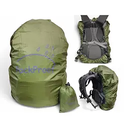 чохол для рюкзака 60 л PackProof зі стропою олива - мініатюра 2