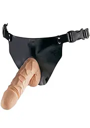 Страпон ToyJoy Superwoman Strap-On, 18 см (тілесний)