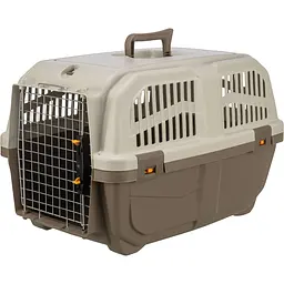 Контейнер-переноска Trixie для собак Skudo 3 вагою до 24 кг пластик розмір S 40x39x60 см коричнева