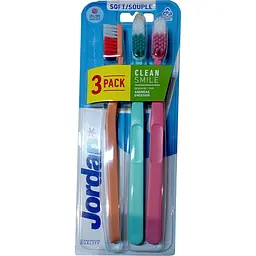 Зубна щітка Jordan Clean Smile м'яка 3 шт в асортименті - мініатюра 2