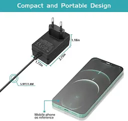 Адаптер живлення 12V 2A для WiFi роутерів Netgear, Linksys, Asus - мініатюра 5