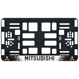 Рамка номера Mitsubishi під Американський номер 300х150 мм Кольоровий Логотип