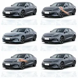 Антигравійна захисна бронеплівка за лекалами для BYD Qin L (Seal 06 / Seal 6 DM-i) I 2024- передня частина авто (капот бампер крила)) - мініатюра 2