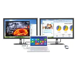 Адаптер J5create USB-A - 2 HDMI (M/F), Silver (JUA365-N) - мініатюра 5