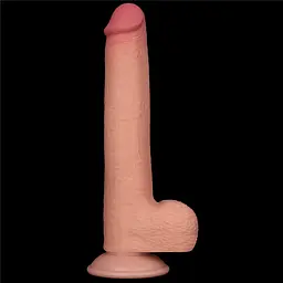 Фалоімітатор LoveToy Sliding-Skin Dual Layer Dong 22 см тілесний - мініатюра 8