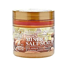 Сольовий скраб з маслом мигдалю, ванілі та мінералами Мертвого моря Dead Sea Collection