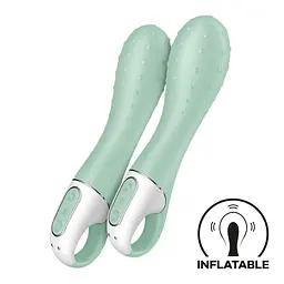 Вібратор Satisfyer Air Pump Vibrator 3 20.8 см м'ятний - мініатюра 3