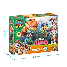 Дитячий пазл "Paw Patrol: Я розмовляю мовою динозавра" DoDo Toys 200799, 60 елементів - мініатюра 4