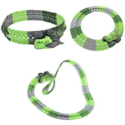 Інтерактивний трек з інерційною машинкою SHT 5510-7 Dino Trak (92pcs/1CAR) Green Epik