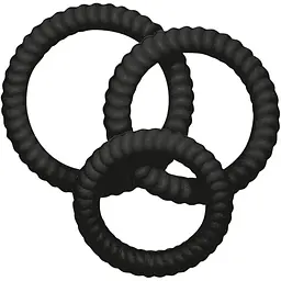 Набір ерекційних кілець You2Toys Lust 3 Black 3 шт. чорний