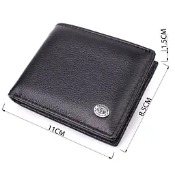 Відмінний затиск із натуральної шкіри ST Leather 22475 чорний - мініатюра 3