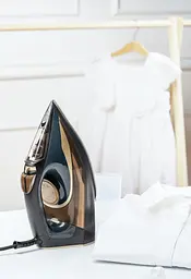 Утюг Camry CR 5036 black-gold 3400Вт/ 360 мл/ кераміка/ ''Крапля-стоп''/автовимкнення/ чорна - мініатюра 8