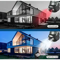 Камера відеоспостереження зовнішня камера вулична чорна WIFI OUTDOOR Q-812 FULL-HD 5Mp - мініатюра 7