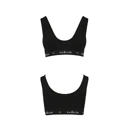 Спортивний топ із широкою гумкою Passion PS004 TOP black L - мініатюра 2