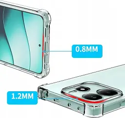 Чохол до мобільного телефона BeCover Anti-Shock Xiaomi Redmi Note 14 5G Clear (712786) - мініатюра 3