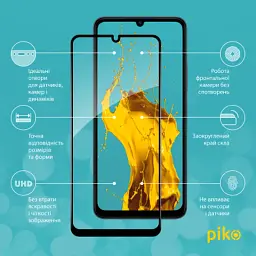 Скло захисне Piko Full Glue Xiaomi Poco C65 Black (1283126583674) - мініатюра 2