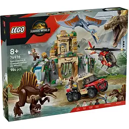 Конструктор LEGO Jurassic World Повітряна місія зі спинозавром і кетцалькоатлем 984 деталі (76976)