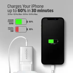 Зарядний пристрій AXAGON 1xUSB QC4.0 + 1xUSB-C PD30W PPS white (ACU-PQ30W) - мініатюра 8