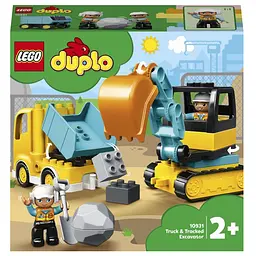 Конструктор LEGO DUPLO Town Грузовик и гусеничный экскаватор 20 деталей (10931)