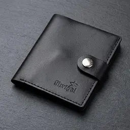 Портмоне вертикальне чоловіче шкіряне з монетницею SHVIGEL 16221 чорне - мініатюра 1