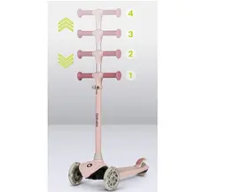 Дитячий самокат Lionelo Jessy Pink/Rose, рожевий (LOE-JESSY PINK ROSE) - мініатюра 6