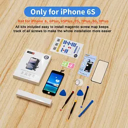 EFAITHFIX Дисплей для iPhone 6S Заміна РК-екрана Чорний 4,7-дюймовий дисплей у зборі Рамки 3D Сенсорний екран Дигітайзер - мініатюра 8