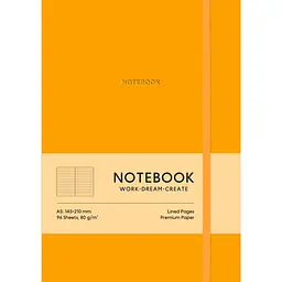 Блокнот "Notebook" у лінію (помаранчевий)