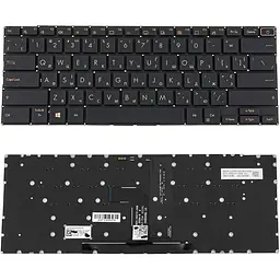 Клавіатура для ноутбука ASUS (UX393 series) ukr, black, без фрейму, підсвічування клавіш (оригінал)