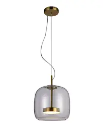 Світильник підвісний, люстра Italux PND-17760A -BRSS-CL Caste LED 1x10W 3000K 850Lm IP20 золотий