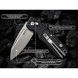 Ніж складаний кишеньковий SRM Scout 7229-GB (6.9 см) 14C28N / G10 чорний - мініатюра 10