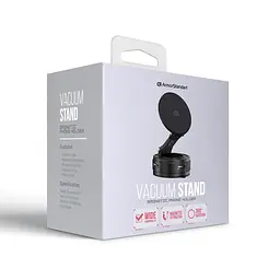 Магнітний автомобільний тримач для телефону ArmorStandart VacuumStand, чорний, автотримач з MagSafe, установка на скло з вакуумною присоскою, витримує до 7 кг, регулювання кута нахилу, 360°, універсальний для смартфонів, (ARM86346) - мініатюра 2
