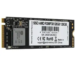 Твердотільний накопичувач SSD AMD 128Gb, R3, PCI-E 3.0 x4, M.2 2280, 3D TLC, 1800/1250 МБ/с teh0019771 - мініатюра 2