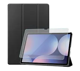 Чехол AIRON Premium для Samsung Galaxy Tab S10 Plus 12.4 2024 с защитной пленкой и салфеткой Black