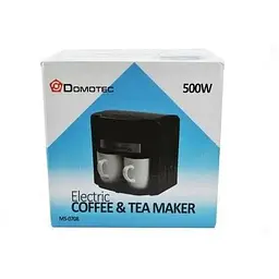 Кавоварка Domotec MS-0708 крапельна 500 Вт з 2 чашками чорна - мініатюра 5