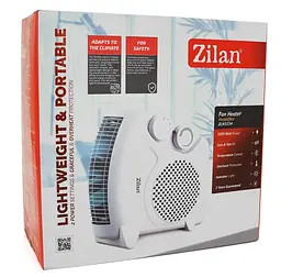 Тепловентилятор спіральний ZILAN ZLN-5534, 2000 Вт, 2 режими 1000/2000 Вт - мініатюра 4