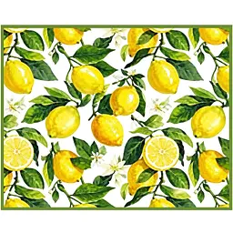 Килимок для сушіння посуду Ardesto Sicilian Lemons зелений 38 x 51 см (ART17LM)