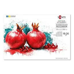 Скетчбук для акварелі 12/200 В5 №743296/Santi/ - мініатюра 5
