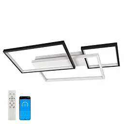 Люстра стельова LED Levistella 7871026, 72W, біло-чорна, сучасний стиль